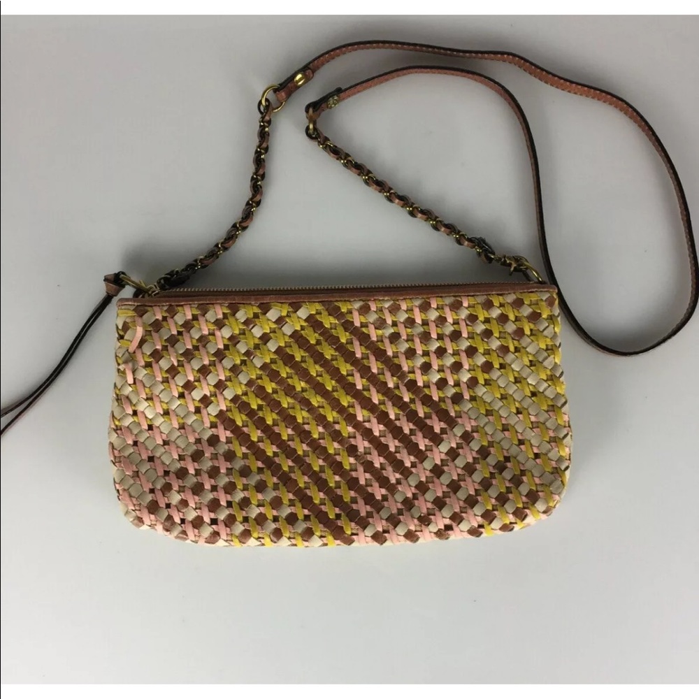 Elliot Lucca Rare Woven Genuine Leather Purse